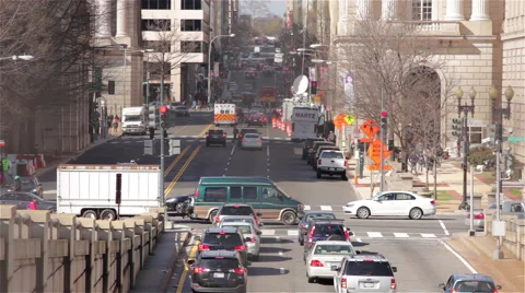 Washington DC traffic Stock Footage 62528704
