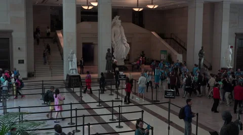 Washington DC US Capitol building visitor center tour area fast 4K 026 Stock Footage 50160481