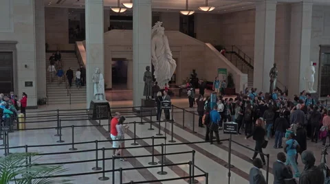 Washington DC US Capitol building visitor center tour area 4K 026 库存影片 50174865