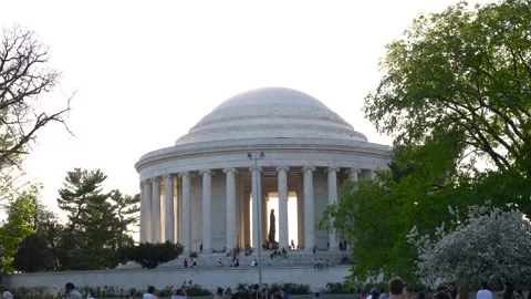 Washington DC, USA - April 04, 2026: Washington Memorial in United States C.. Stock Footage 336593182