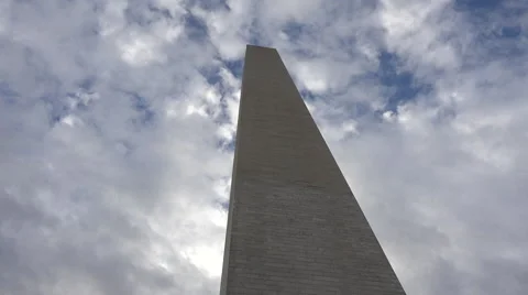 Washington DC Washington Monument clouds fast 4K Video stock 49875792