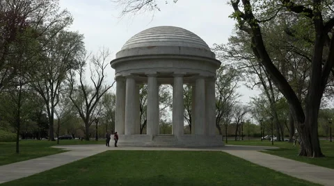 Washington DC World War I soldier Memorial 4K Stock Footage 49928874