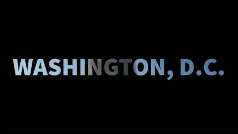 WASHINGTON, D.C. written on black - 4K video Stock Footage 166163086