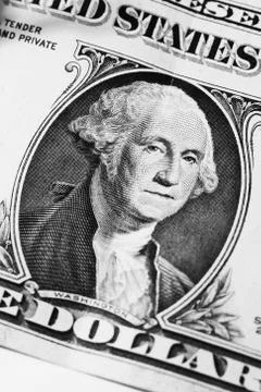 Washington on dollar Stock Photos