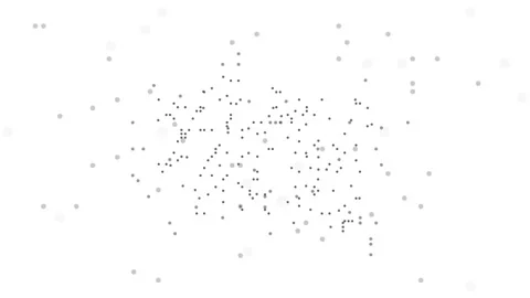 Washington Dotted Map Networking Dot Motion Graphic 4K. The appearance and Stock Footage 138799734