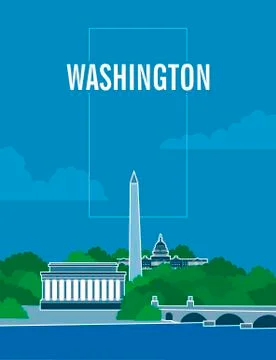 Washington Illustrazione stock