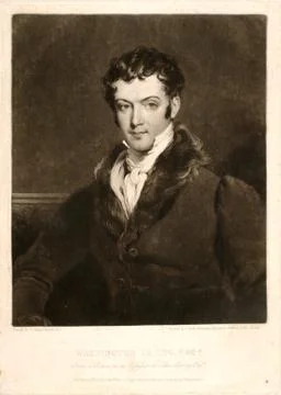 Washington Irving Stock Illustration