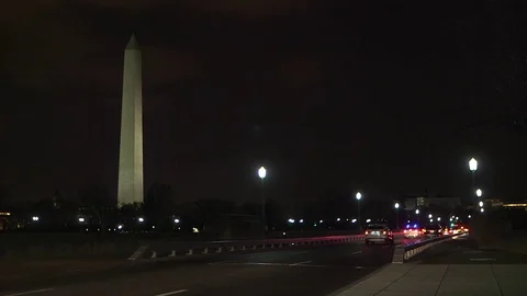 Washington Memorial at Night Vidéo 71161496