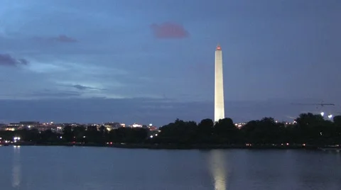 Washington Memorial in Washington D.C. Stock Footage 42148299
