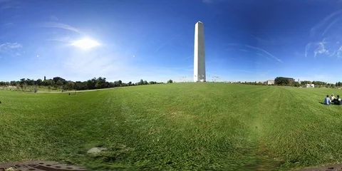 Washington Monument DC 360 VR Panorama Stock Footage 102582662