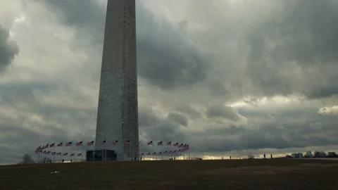 Washington Monument. DC. 4K. Stock Footage 150605193