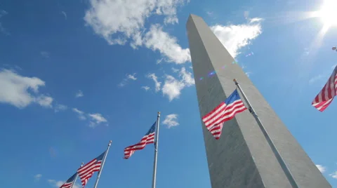 Washington Monument in D.C Video stock 42485090