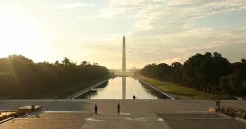 Washington Monument in DC USA Stock Footage 100853383