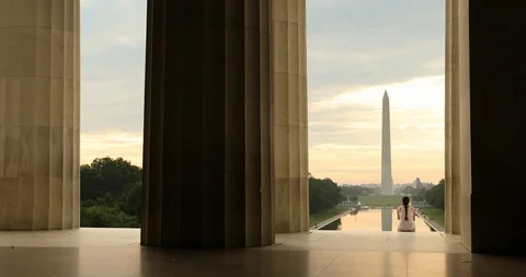 Washington Monument in DC USA Stock Footage 100853514