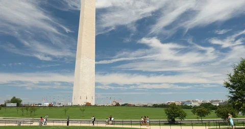 Washington Monument in DC USA Stock Footage 100854232