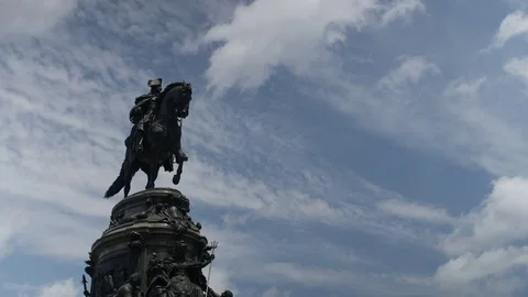 Washington Monument at Eakins Oval Stock Footage 95652646