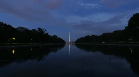 Washington Monument Evening Time Lapse Vídeos de archivo 39147555