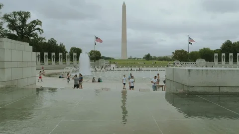 The Washington Monument grounds Stock Footage 94490650