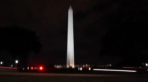 Washington Monument Hyperlapse Video stock 57299716