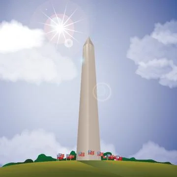 The Washington Monument イラスト素材