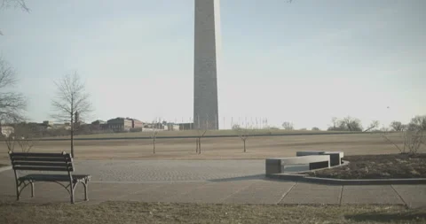 Washington Monument Lockdown Tilt Up Video stock 147461182