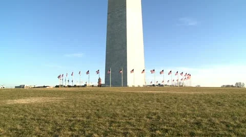 Washington monument, Obelisk 7 Stock Footage 10819064