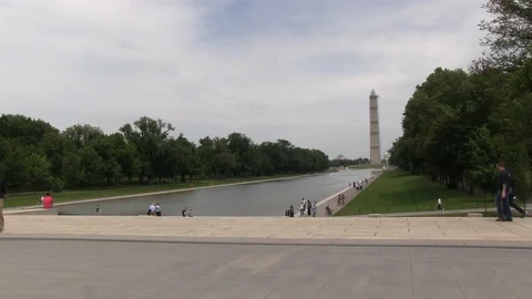 Washington Monument Reflecting Pool Stock Footage 92709867