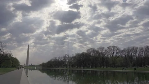 Washington Monument in spring 01 Stock Footage 167099390