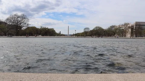 Washington Monument in the Spring Stock Footage 126250454