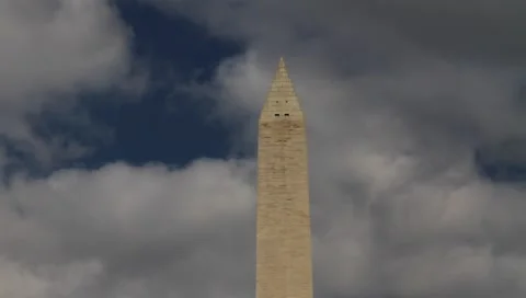 Washington Monument Tilt down DC Stock-Footage 1096192