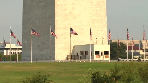 Washington monument tilts 動画素材 54299341