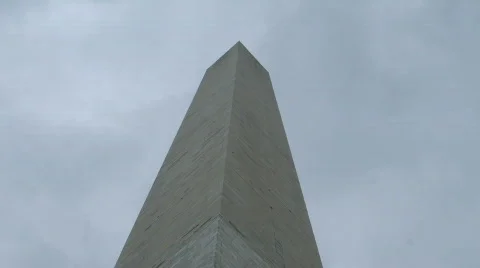 Washington Monument Time Lapse Cloudy Stock Footage 727946