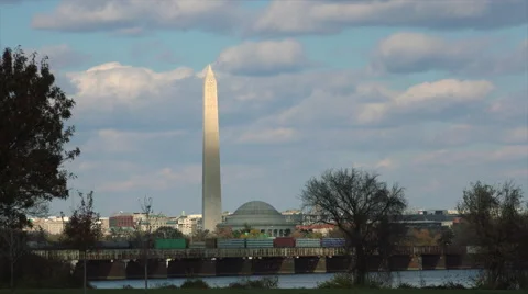 Washington Monument Time Lapse Stock Footage 58617556