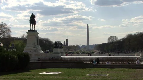 Washington Monument In Washington D.C. Stock Footage