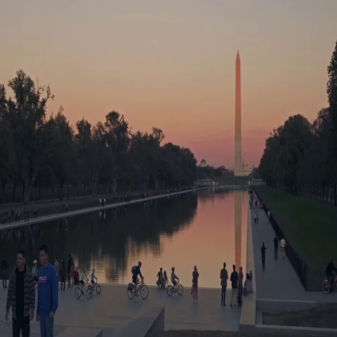 Washington Monument in Washington DC Stock Footage 69335439