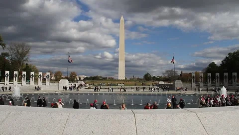 Washington Monument Wide DC Stock Footage 1096189