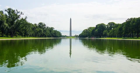 Washington Monument Wide Stock Footage 40971871