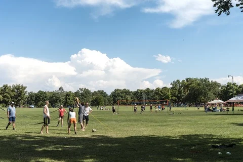 Washington Park Summer Activities Stock Footage 114319862