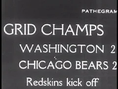 1937 NFL Championship Game Program - Redskins Over Bears., Lot #50549