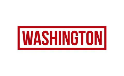 Washington Rubber Stamp Seal Vector Stock Illustration