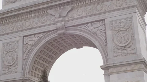 Washington Square Arch Close Up Stock Footage 230506522