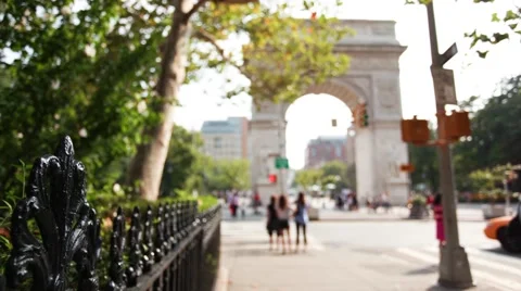 Washington Square Arch Manhattan Stock Footage 69062718
