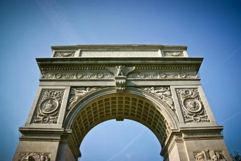 Washington square arch Stock Photos