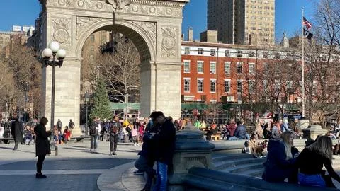 Washington Square Arch 스톡 사진