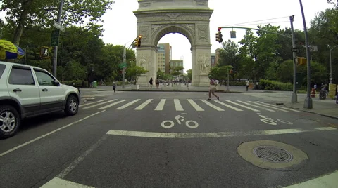 Washington Square Park Arch HD Stock Footage 52751345