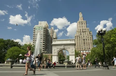 Washington Square Park Stock Footage 11529293