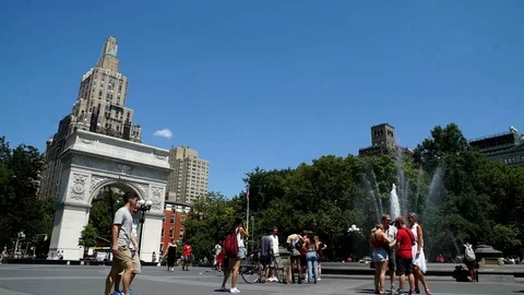 Washington Square Park Stock Footage 112681102