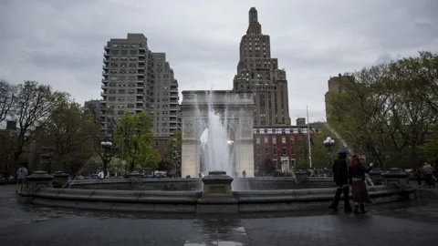 Washington Square Park, Manhattan Hyperlapse Stock Footage 131394414