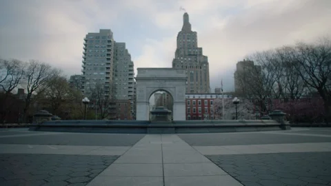 Washington Square Park NYC Empty Video stock 128057870