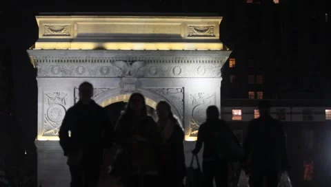 Washington Square park - NYC Stockbeeldmateriaal 1089631